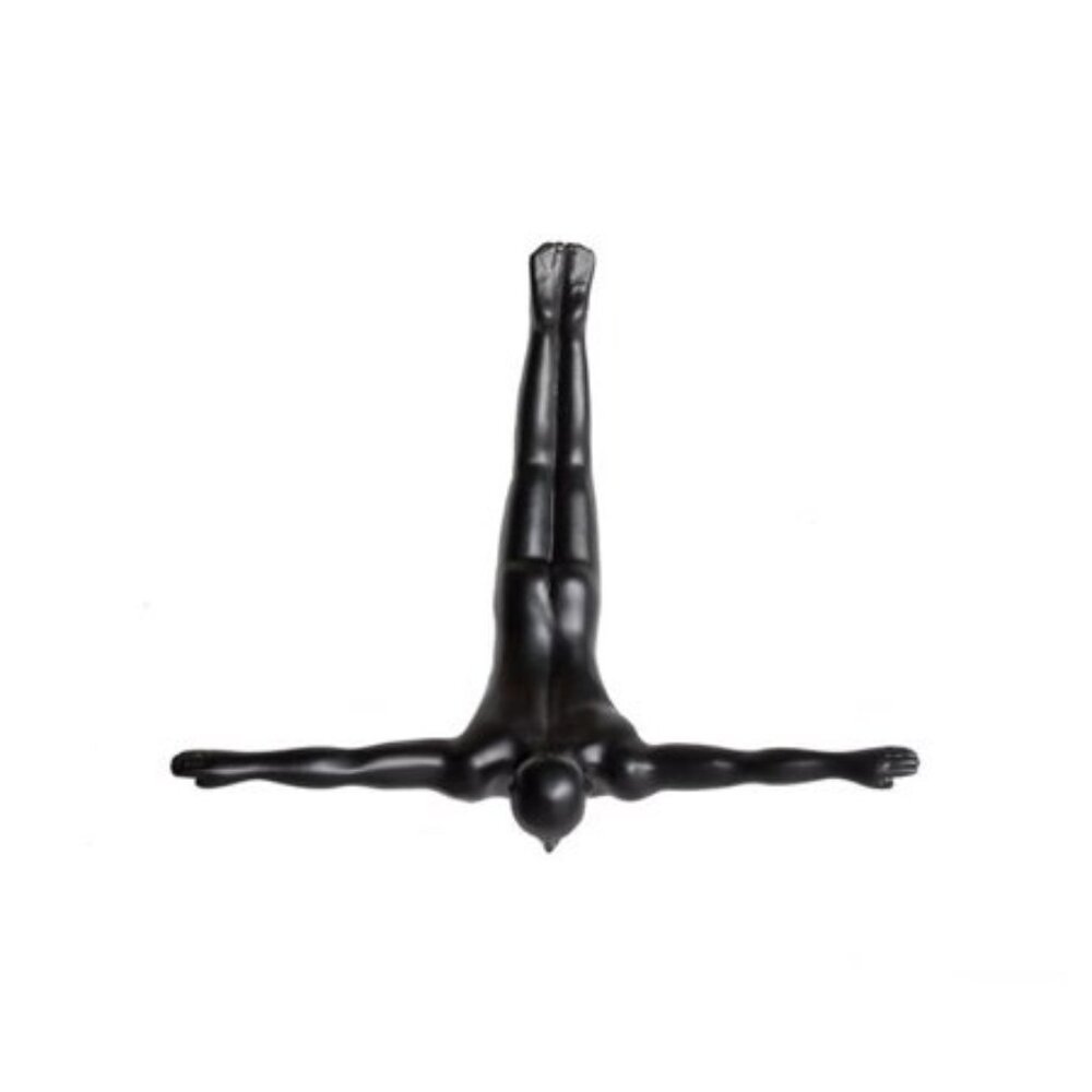 Wall Diver Classic Wall-Art Sculpture | Black